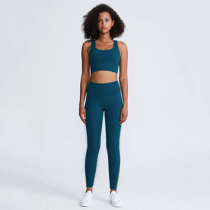 31Colors 2Piece Hi Cloud Sports Bras Gym Fitness Sets Women Naked Feel High Waist Leggings Sport Suits Workout Sets